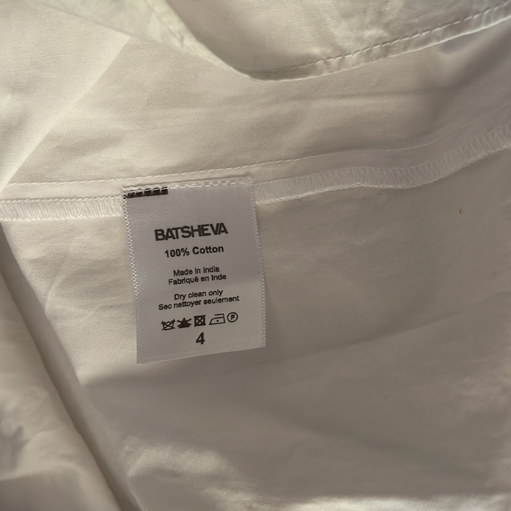 NWOT Batsheva Katja Dress White Broderie Anglaise Size 4 - Picture 4 of 6